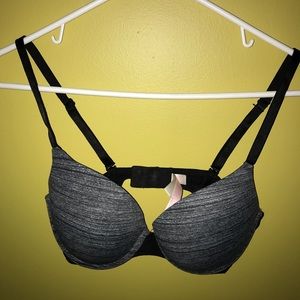 Gray Push-Up Bra